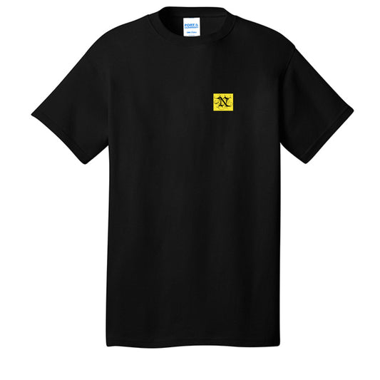 Aztec God of Death dual-sided dark aesthetic cotton tee with front and back graphic design