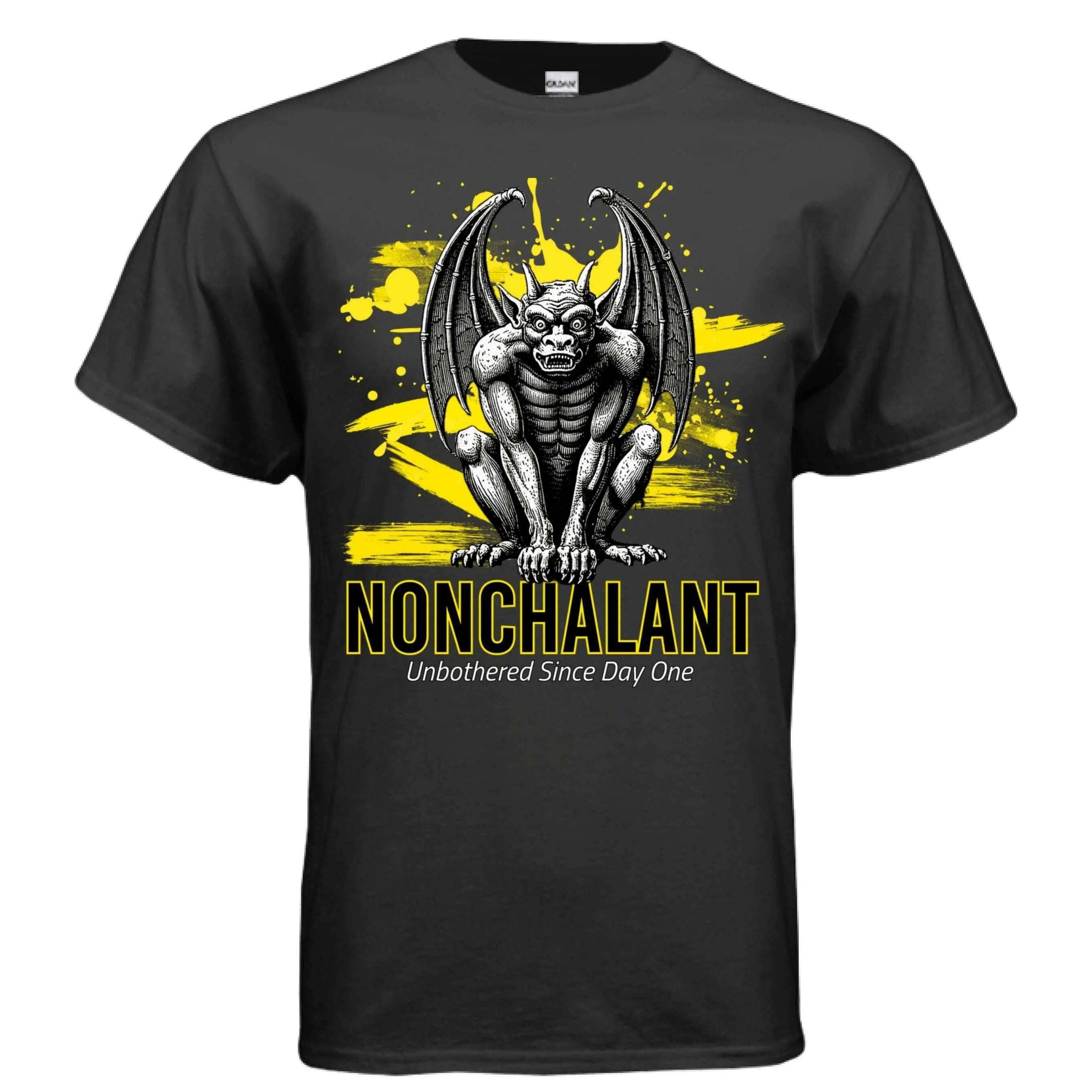 Gargoyle Statue dark aesthetic regular fit T-shirt on Gildan G500 preshrunk cotton tee