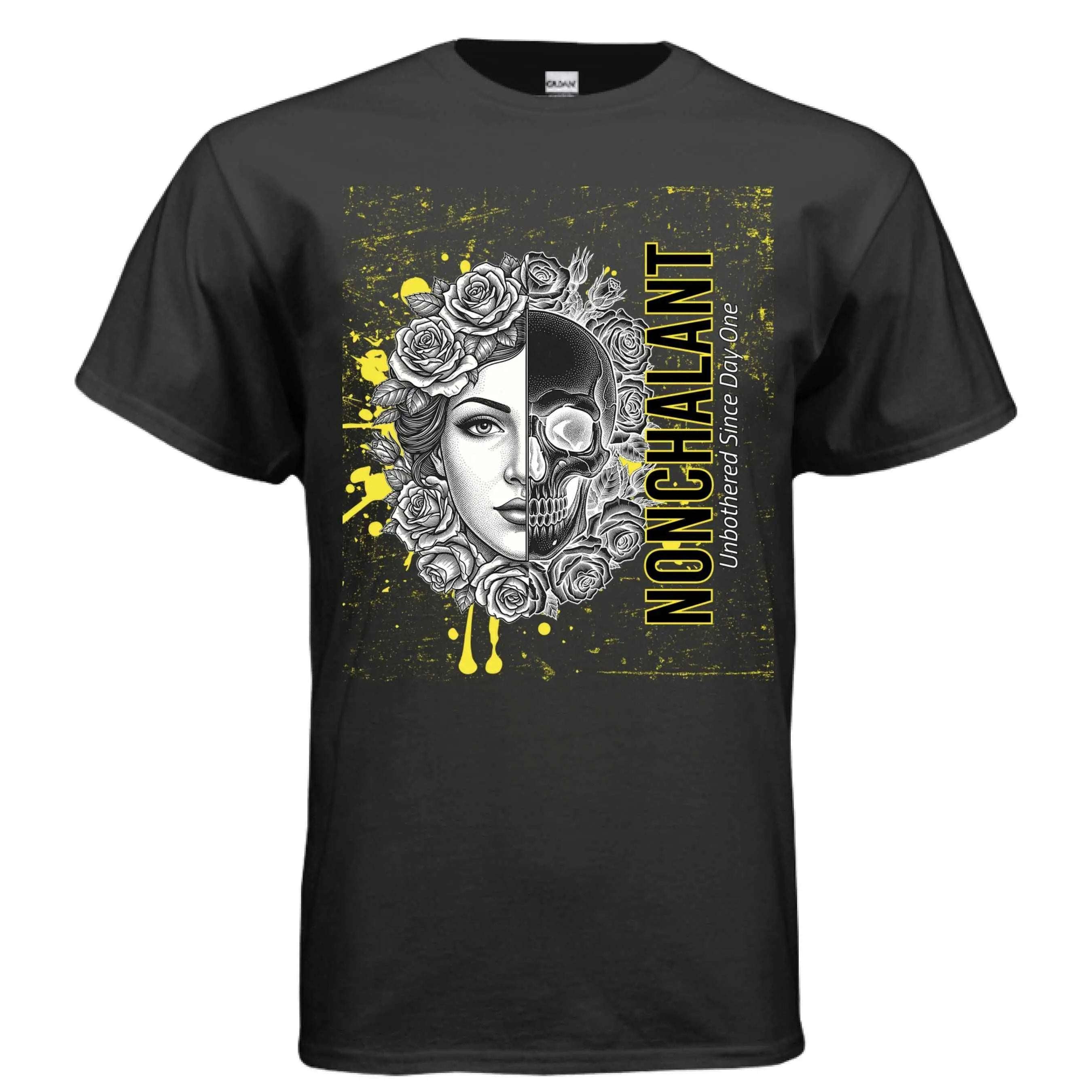 Beauty is Skindeep regular fit dark aesthetic graphic tee in preshrunk cotton with classic crew neck