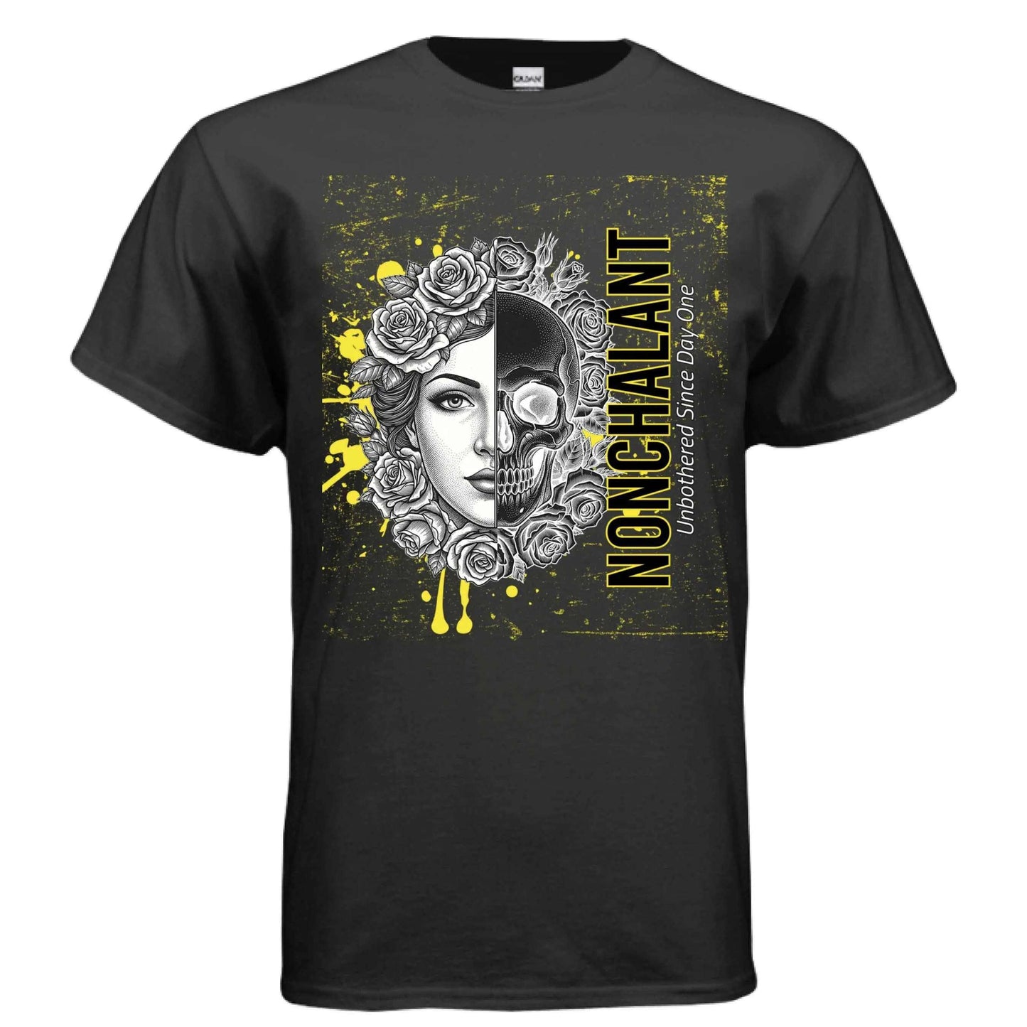 Beauty is Skindeep regular fit dark aesthetic graphic tee in preshrunk cotton with classic crew neck
