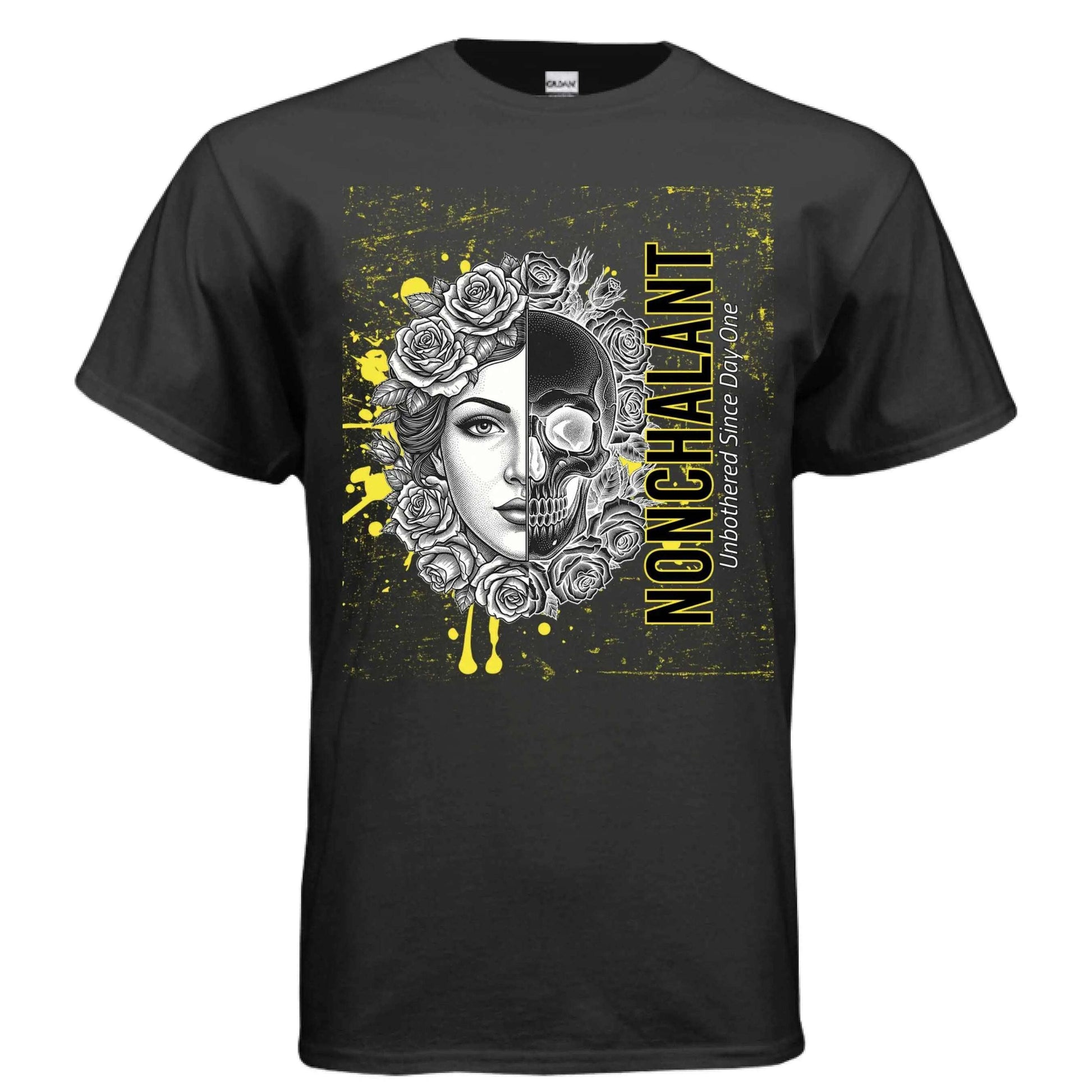 Beauty is Skindeep regular fit dark aesthetic graphic tee in preshrunk cotton with classic crew neck