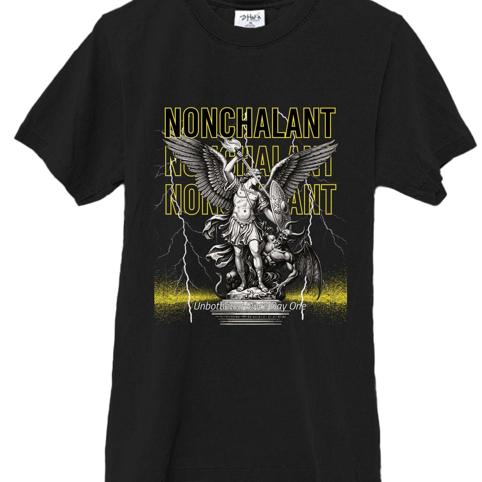 Heavy weight Demon heavyweight Shaka Wear T-shirt with relaxed drop shoulder fit and thick USA cotton fabric