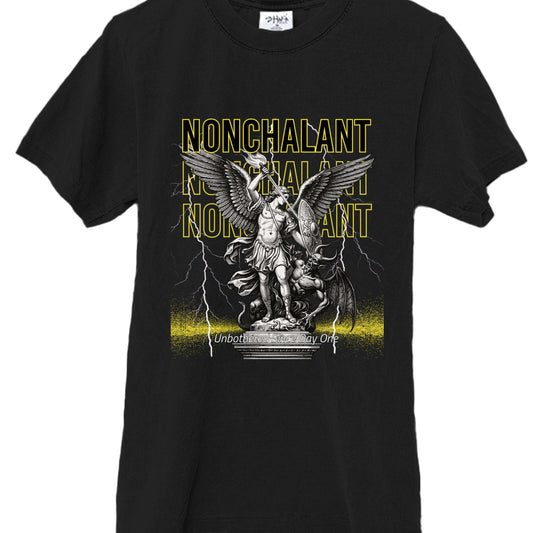 Heavy weight Demon heavyweight Shaka Wear T-shirt with relaxed drop shoulder fit and thick USA cotton fabric