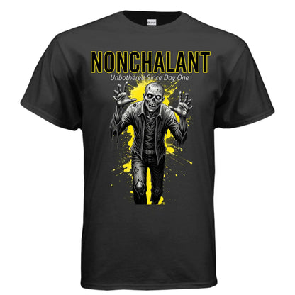 Zombie dark aesthetic regular fit graphic T-shirt on Gildan G500 5.3 oz cotton classic fit tee
