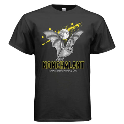 Flying Bat regular fit dark aesthetic T-shirt on Gildan G500 5.3 oz preshrunk cotton blank